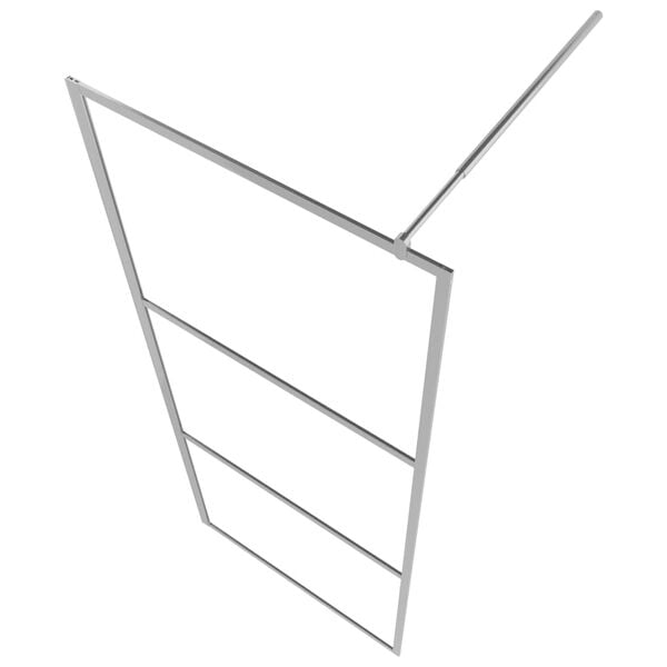 vidaXL Inloopdouchewand mat 100x195 cm ESG-glas