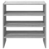 vidaXL Schoenenrekken 2 st stapelbaar 60x30x30,5 cm grijs sonoma eiken