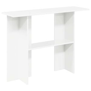 vidaXL Wandtafel Wit 100 x 30 x 75 cm Bewerkt hout
