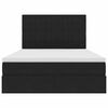 vidaXL Opslag bed met matras met matras Zwart 140 x 200 cm Fluweel