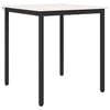 vidaXL Eettafel Wit 70 x 70 x 75 cm Massief grenenhout