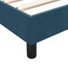 vidaXL Boxspring met matras fluweel donkerblauw 80x220 cm