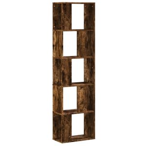 vidaXL Boekenkast 5-laags 45x23,5x162,5 cm bewerkt hout gerookt eiken