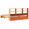 vidaXL Boekenkast Bedframe Wasbruin 180 x 200 cm Massief Vurenhout