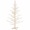 vidaXL Houten kerstboom Naturel 210 cm Massief grenenhout