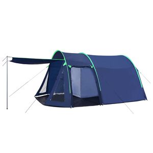 vidaXL Autotent met dak Marineblauw 390 x 330 x 195 cm 180T Polyamide