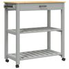 vidaXL Keukentrolley MONZA 84x40x88,5 cm massief grenenhout