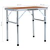 vidaXL Campingtafel inklapbaar 60x45 cm aluminium