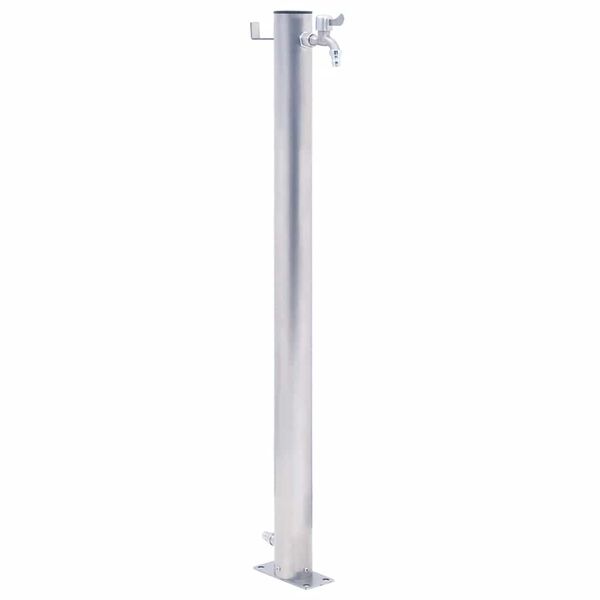vidaXL Waterzuil rond 60 cm roestvrij staal