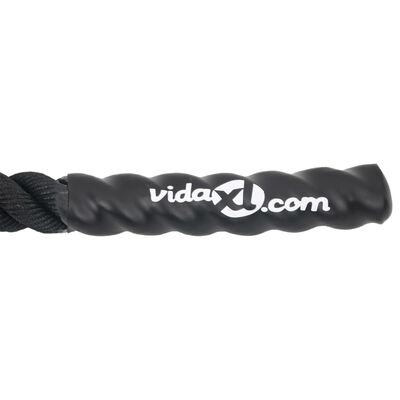 vidaXL Slagtouw 6 m 4,5 kg polyester zwart
