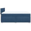 vidaXL Boxspring met matras stof blauw 160x200 cm