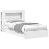 vidaXL Bedframe met opslag met lade Wit 90 x 200 cm Bewerkt hout