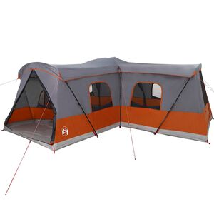 vidaXL Tent voor 16 personen 16-persoons Grijs en Oranje