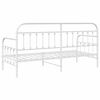 vidaXL Bedframe voor een daybed Wit 80 x 200 cm Gepoedercoat staal