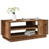vidaXL Salontafel 102x55x43 cm bewerkt hout oud houtkleurig