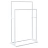 vidaXL Handdoekenrek vrijstaand 48x24x78,5 cm ijzer wit