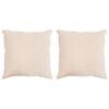 vidaXL Hoofdkussen 2 st 40 x 40 cm Alle seizoenen Kapokvezel Beige
