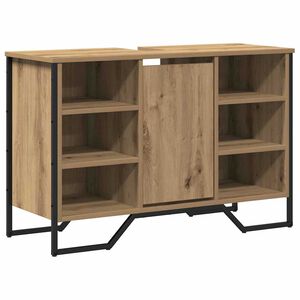 vidaXL Badkamertenk te kast Artisan Eiken 91 x 35 x 60 cm Bewerkt hout