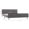 vidaXL Bedframe stof lichtgrijs 160x200 cm