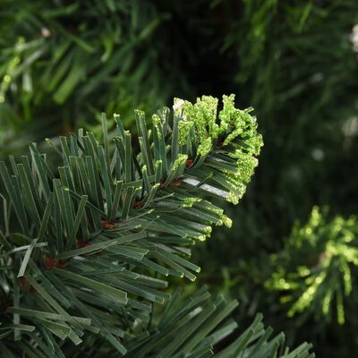 vidaXL Kunstkerstboom met dennenappels 210 cm groen