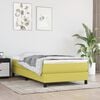 vidaXL Boxspring bed stof groen 90x200 cm
