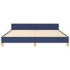 vidaXL Bedframe zonder matras stof blauw 180x200 cm