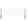 vidaXL Hek met Paal Grijs 0,6 x 50 m Staal en PVC