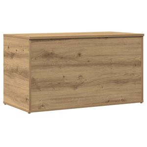 vidaXL Opbergkist 84x42x46 cm bewerkt hout artisanaal eikenkleurig