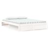 vidaXL Bedframe massief hout wit 160x200 cm