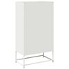 vidaXL Hoge kast 68x39x123 cm staal wit