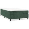 vidaXL Boxspring bed 120x200 cm fluweel donkergroen