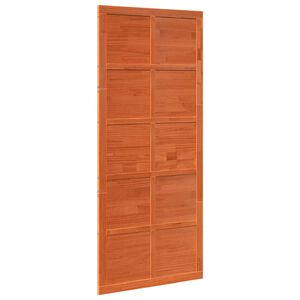 vidaXL Schuifdeur 90 x 2,5 x 208 cm Massief grenenhout Wasbruin
