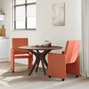 vidaXL Dining Stoelen met Wielen 2 pcs Rood-oranje 57 x 66 x 94 cm