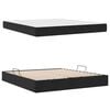 vidaXL Opbergbed met matras met matras Zwart 160 x 200 cm Fluweel