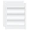vidaXL Kastdeuren met lamellen 2 st 61,5x49,4 cm grenenhout wit