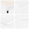 vidaXL Boxspringbed met matras Wit 120 x 200 cm Kunstleer