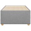 vidaXL Bedframe zonder matras 80x200 cm stof lichtgrijs