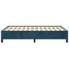 vidaXL Bedframe zonder matras 120x190 cm fluweel donkerblauw