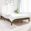 vidaXL Bedframe massief grenenhout honingbruin 135x190 cm