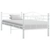 vidaXL Bedbank metaal wit 90x200 cm