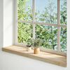 vidaXL Vensterbanken 2 st onbehandeld 90x20x2 cm massief eikenhout