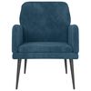 vidaXL Fauteuil 62x79x79 cm fluweel blauw