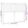 vidaXL Vervangend hoofdbord metaal zwart 120 cm