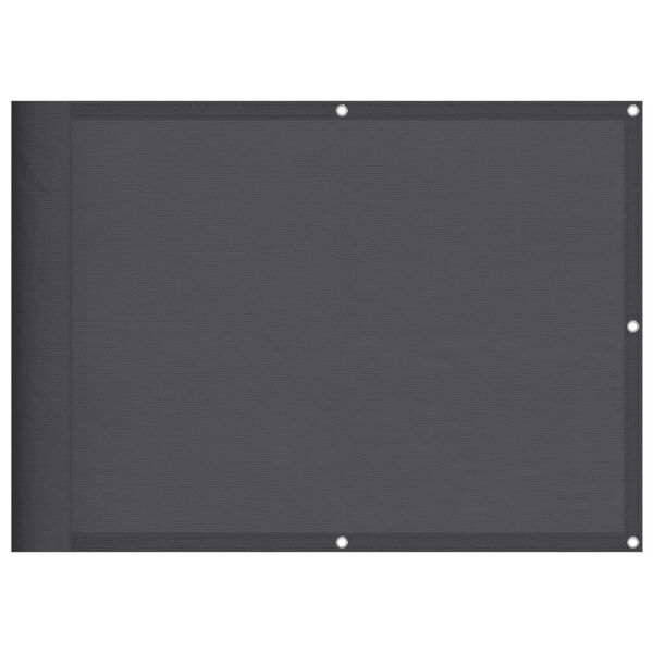 vidaXL Balkonscherm 75x800 cm 100% oxford polyester antracietkleurig