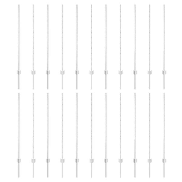 vidaXL Afrasteringspaal 22 pcs Zilver 160 cm Staal