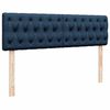 vidaXL Ottoman bed met matras 140x200cm stof blauw