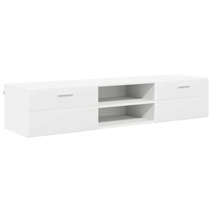 vidaXL Houten Kast met lade Wit 150 x 39 x 30 cm Bewerkt hout