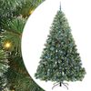 vidaXL Kunstkerstboom met 300 LED met standaard Groen 240 cm PE en PVC