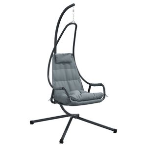 vidaXL Hangende ei-stoel Antraciet 94 x 107 x 196.5 cm Staal