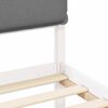 vidaXL Bedframe met Gevoerd Hoofdgedeelte Lichtgrijs 100 x 200 cm
